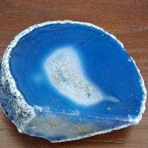 Blue Agate Geode Slice